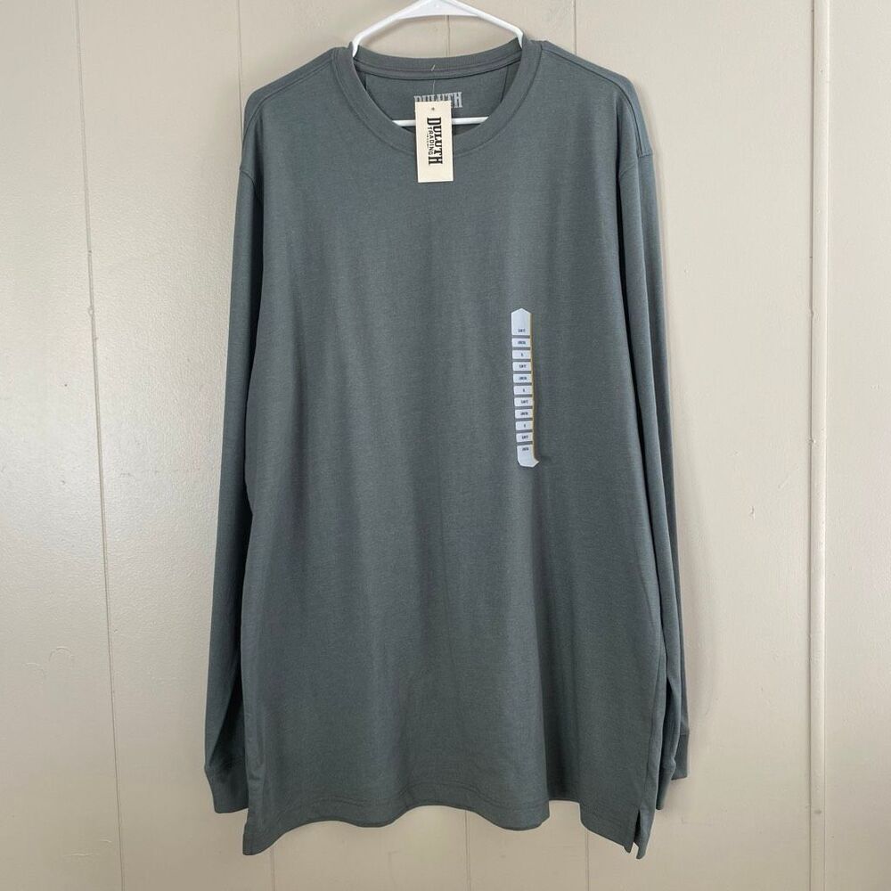 Duluth Trading Co Longtail T Long Sleeve Shirt Slim Fit XL Gray NWT Men’s